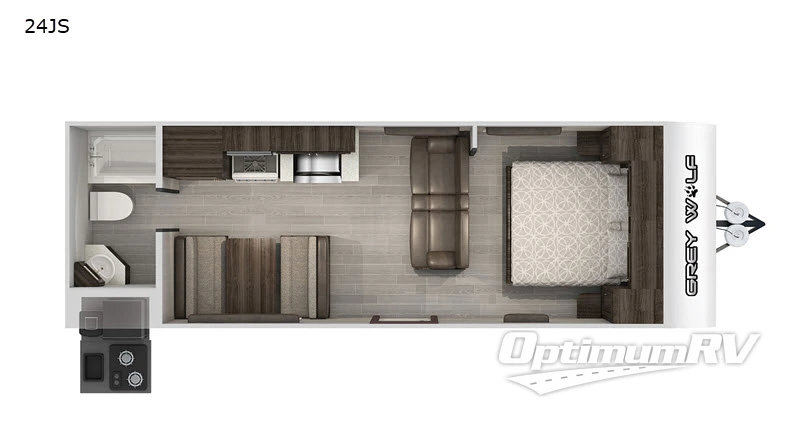 2020 Forest River Cherokee Grey Wolf 24JS RV Floorplan Photo