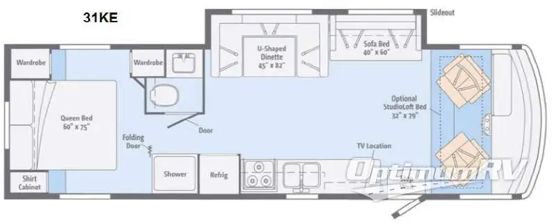 2014 Itasca Sunstar 31KE Floorplan Photo