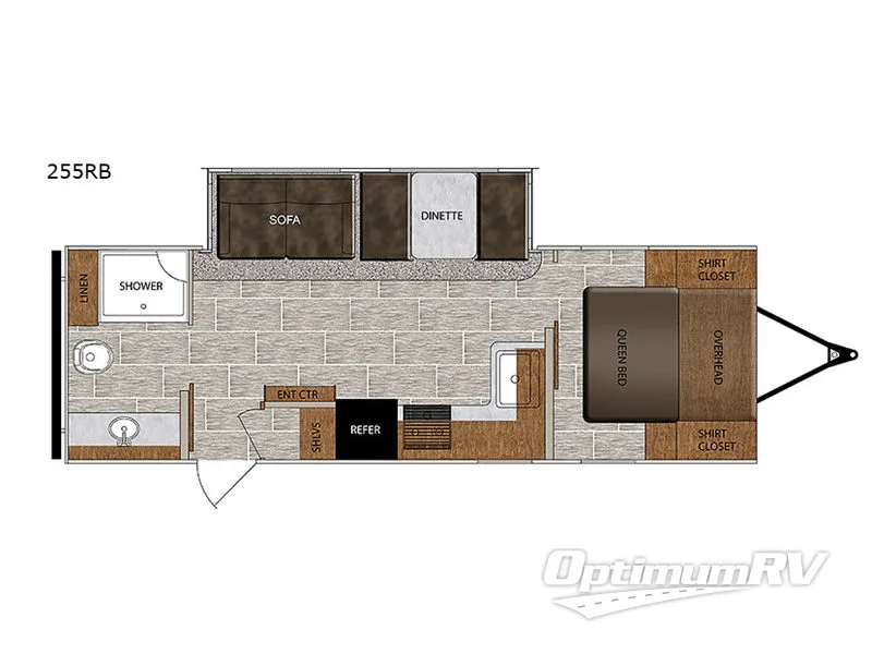 2019 Prime Time Tracer 255RB Floorplan Photo