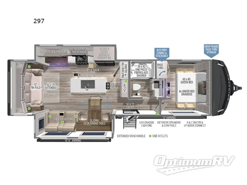 2025 Brinkley Model Z Air 297 RV Floorplan Photo