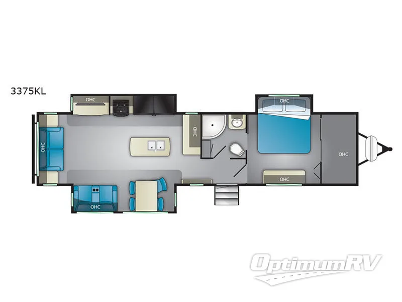 2020 Heartland Wilderness 3375KL Floorplan Photo