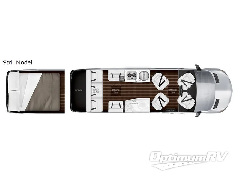 2019 Airstream Interstate Lounge EXT Std. Model Floorplan Photo