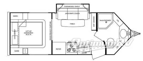 2009 Cruiser ViewFinder V-21FB RV Floorplan Photo