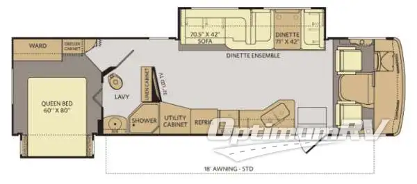 2014 Fleetwood Terra 34E RV Floorplan Photo