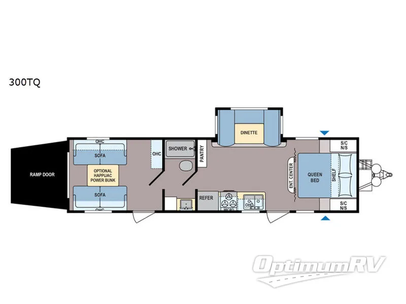 2019 Dutchmen Coleman Lantern Series 300TQ RV Floorplan Photo