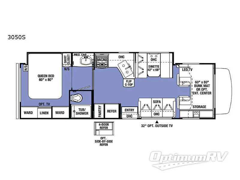 2019 Forest River Sunseeker 3050S Ford RV Floorplan Photo
