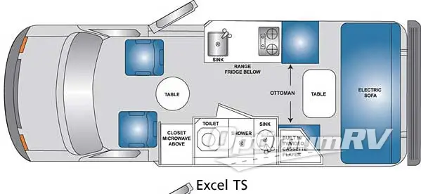 2006 Pleasure-Way Ford Excel Excel TS Floorplan Photo