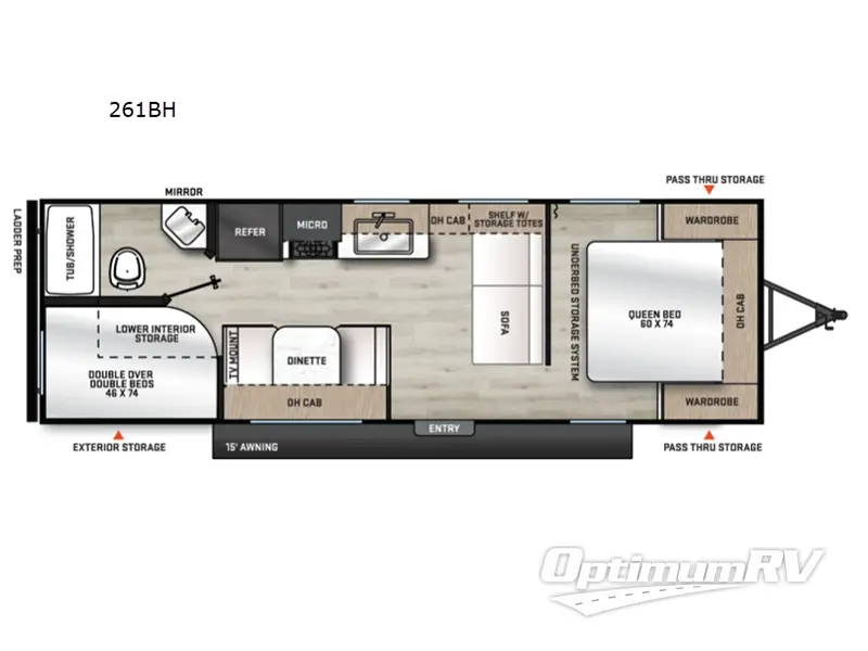 2026 Coachmen Catalina Summit Series 8 261BH Floorplan Photo