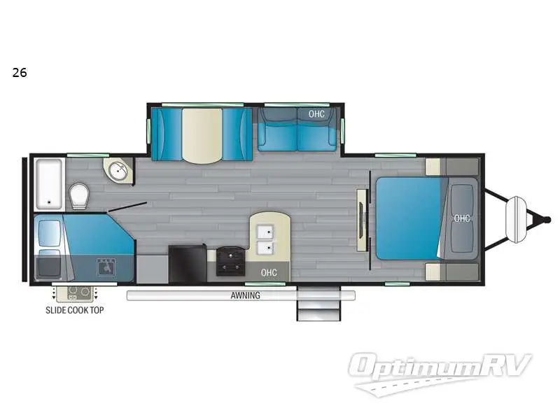 2021 Heartland Mallard 26 Floorplan Photo