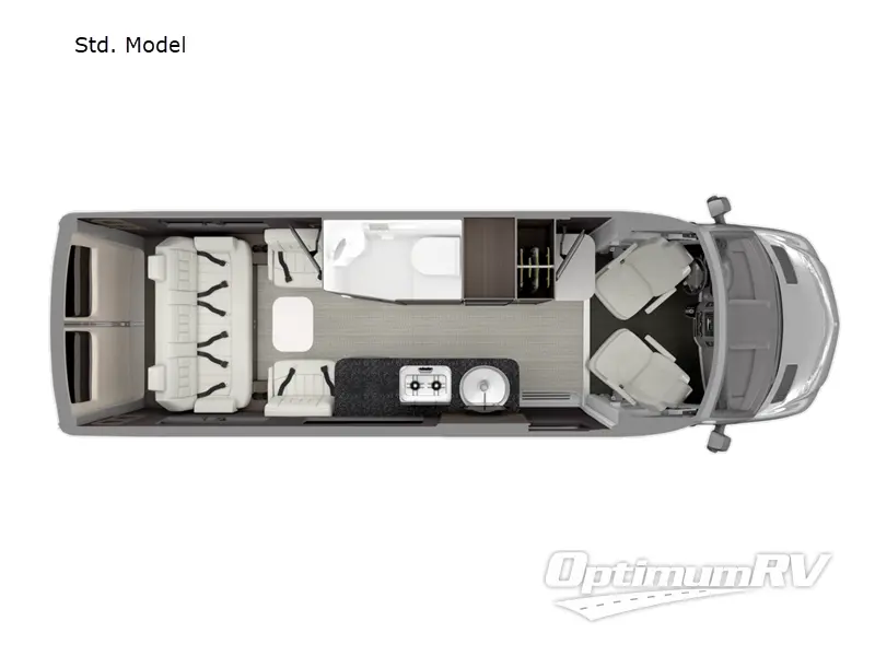 2022 Airstream Interstate 24GT Std. Model RV Floorplan Photo