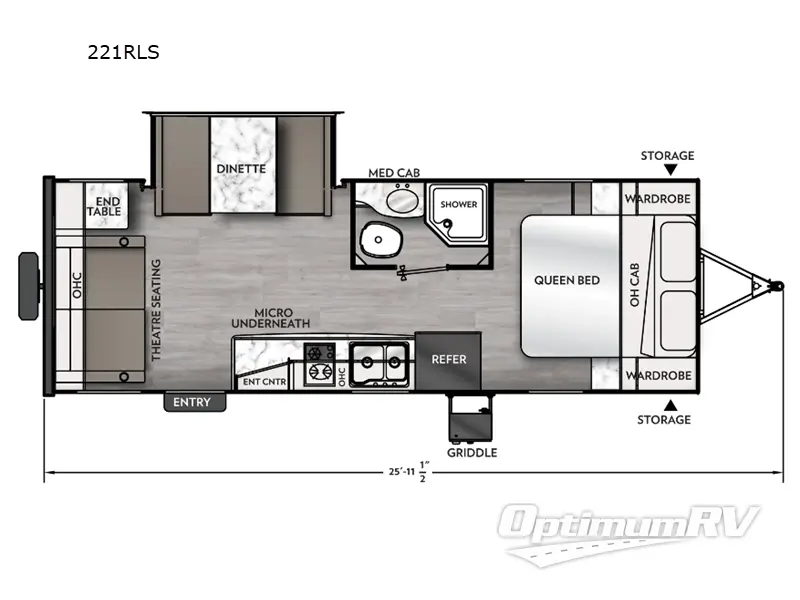 2025 Coachmen Apex Nano 221RLS Floorplan Photo