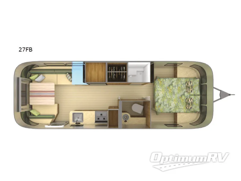2019 Airstream Tommy Bahama 27FB Floorplan Photo