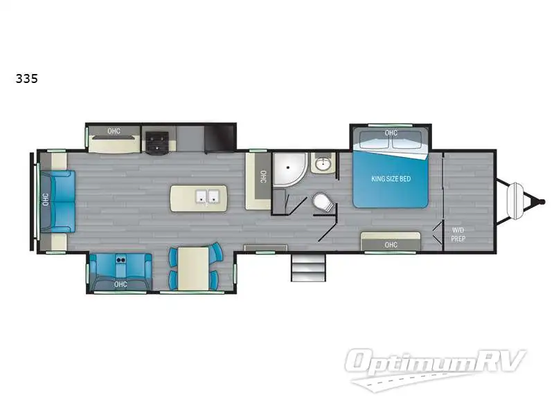 2021 Heartland Mallard 335 RV Floorplan Photo