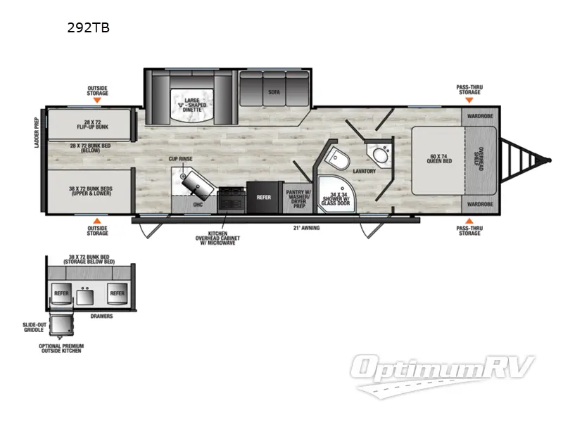2026 Coachmen Clipper 6K Series 292TB Floorplan Photo