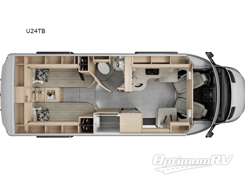 2024 Leisure Travel Unity U24TB Floorplan Photo