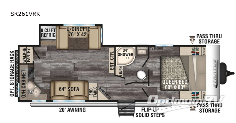 2019 Venture Stratus Ultra-Lite SR261VRK Floorplan Photo