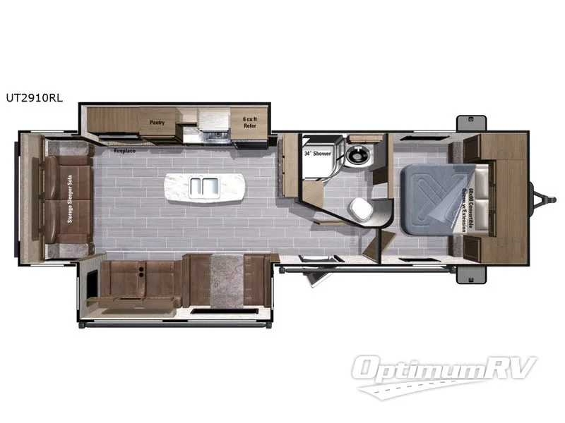 2017 Highland Ridge Open Range Ultra Lite UT2910RL Floorplan Photo