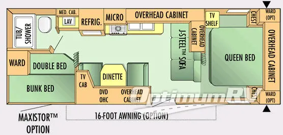 2007 Jayco Jay Flight 27BH Floorplan Photo