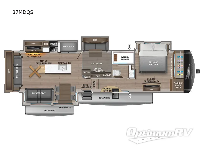 2024 Jayco Pinnacle 37MDQS RV Floorplan Photo
