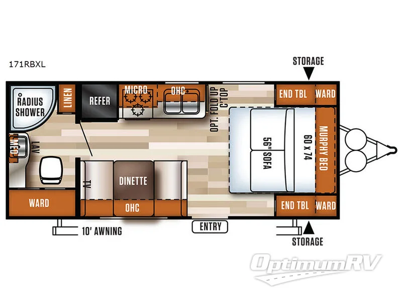 2017 Forest River Salem Cruise Lite 171RBXL RV Floorplan Photo