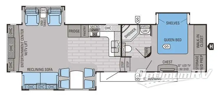 2015 Jayco Eagle Premier 321RLTS RV Floorplan Photo