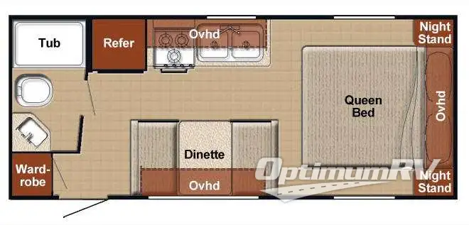 2013 Gulf Stream Ameri-Lite 21MB Floorplan Photo