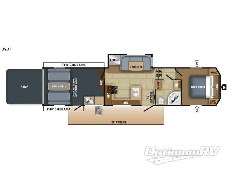 2018 Jayco Talon 393T Floorplan Photo