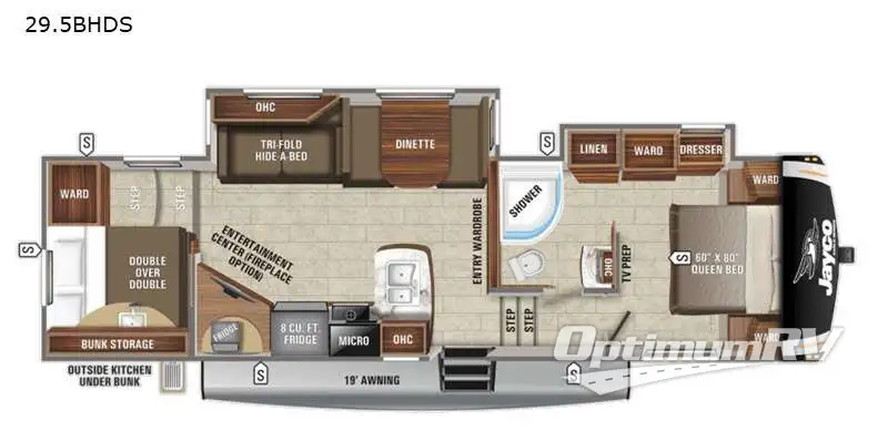 2021 Jayco Eagle HT 29.5BHDS Floorplan Photo