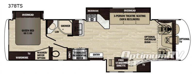 2019 Forest River Georgetown XL 378TS Floorplan Photo