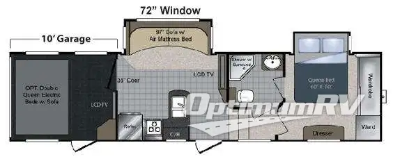 2010 Keystone Raptor 300MP Floorplan Photo