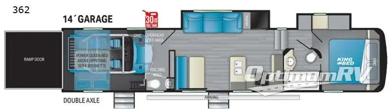 2021 Heartland Fuel 362 Floorplan Photo