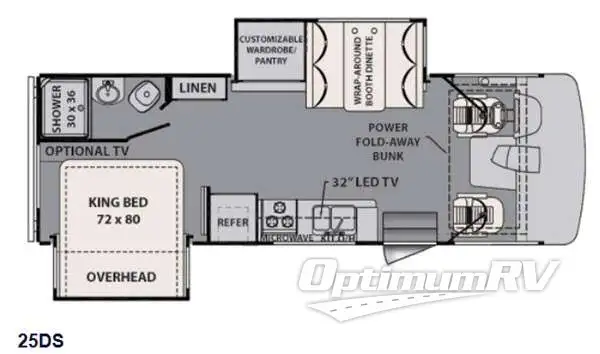 2015 Forest River FR3 25DS Floorplan Photo