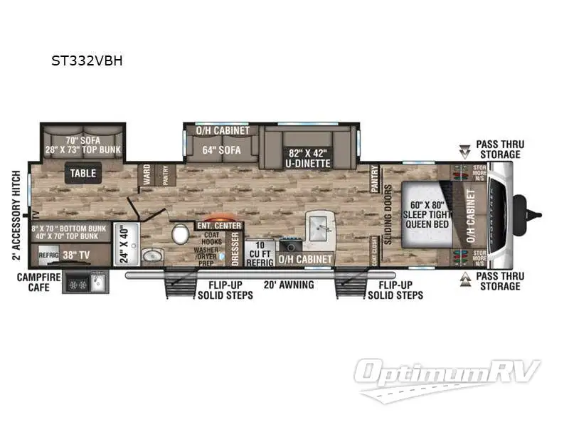 2021 Venture SportTrek 332VBH Floorplan Photo