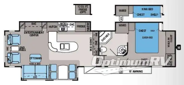 2014 Jayco Eagle Premier 351MKTS Floorplan Photo