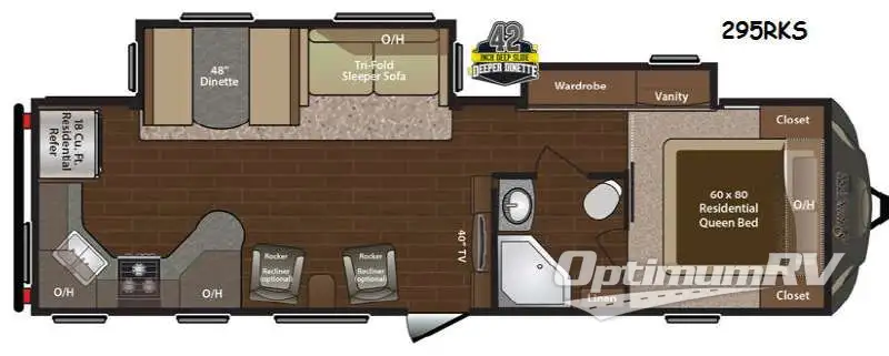 2015 Keystone Sprinter 295RKS Floorplan Photo