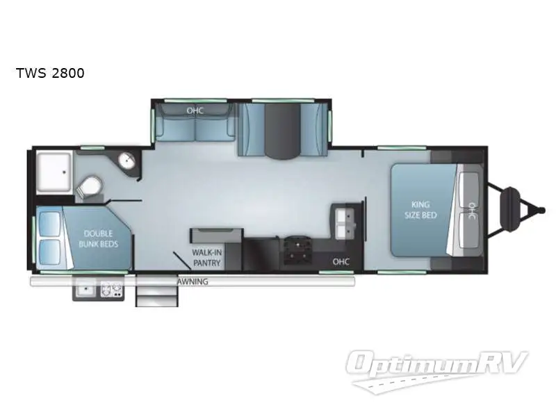 2022 Cruiser Twilight Signature TWS 2800 RV Floorplan Photo