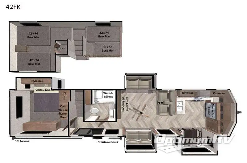 2021 Forest River Wildwood Grand Lodge 42FK Floorplan Photo