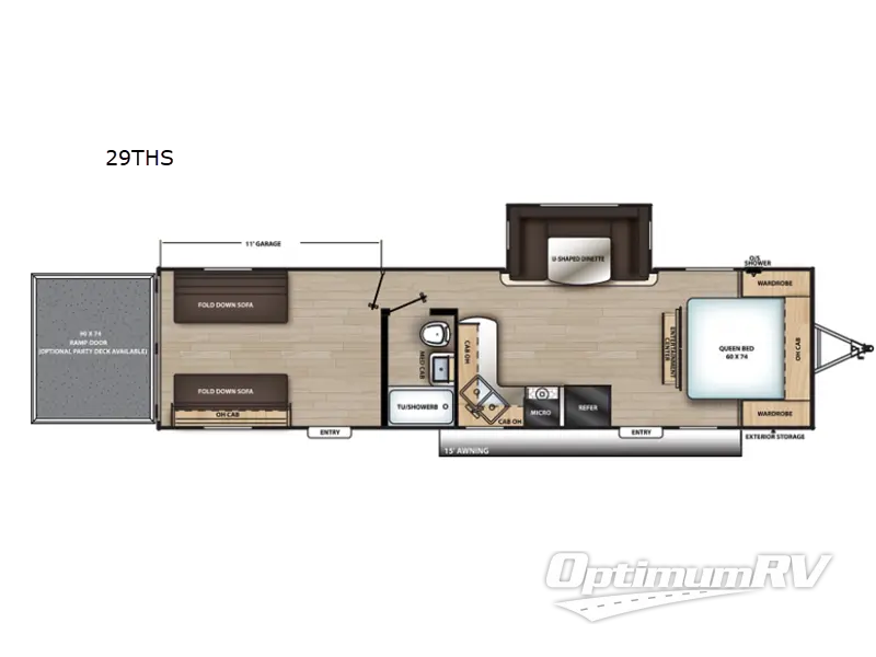 2022 Coachmen Catalina Trail Blazer 29THS RV Floorplan Photo