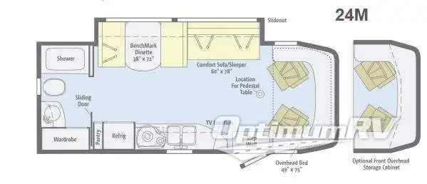 2013 Winnebago View 24M Floorplan Photo