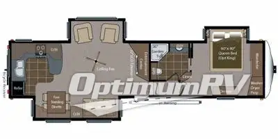 2011 Keystone Montana 3585 SA RV Floorplan Photo
