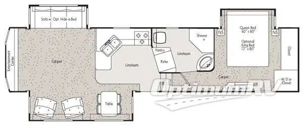 2011 Peterson Excel Winslow 34RLE Floorplan Photo