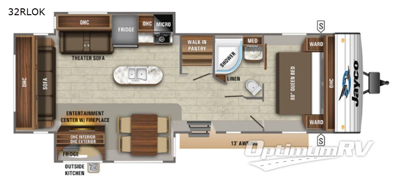 2019 Jayco Jay Flight 32RLOK Floorplan Photo
