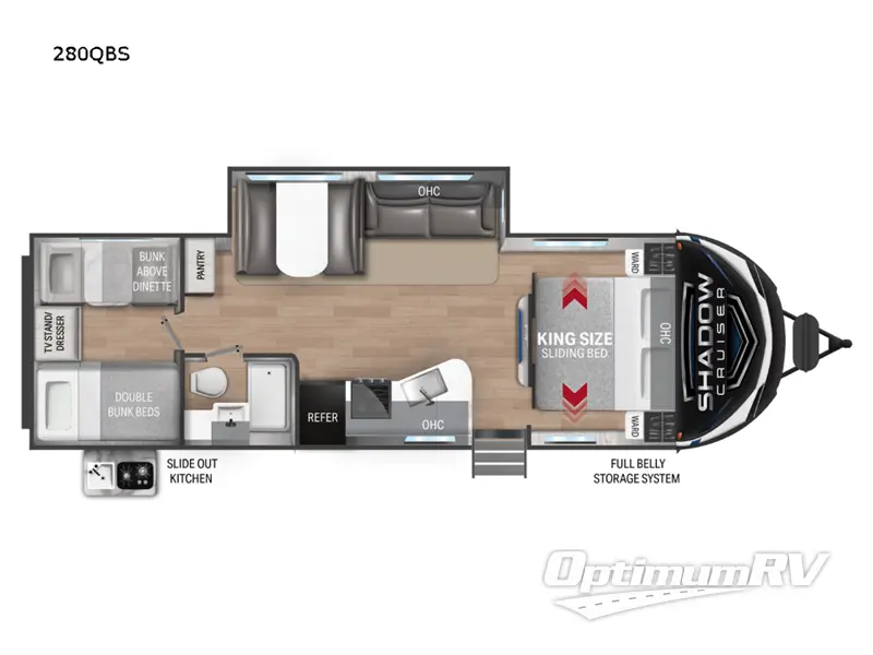 2022 Cruiser Shadow Cruiser 280QBS Floorplan Photo