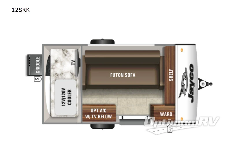 2021 Jayco Jay Feather Micro 12SRK Floorplan Photo
