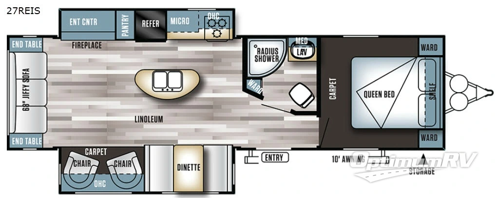2017 Forest River Salem 27REIS Floorplan Photo