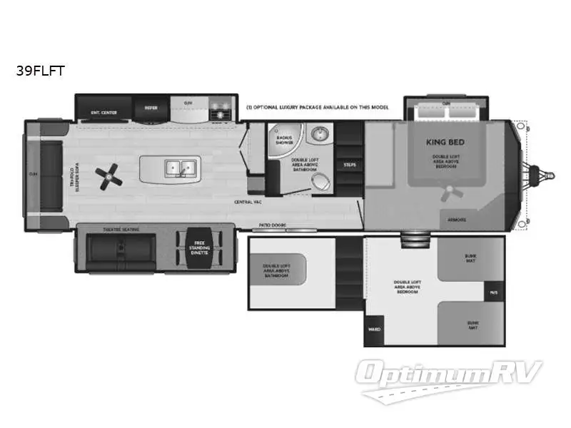2022 Keystone Retreat 39FLFT Floorplan Photo
