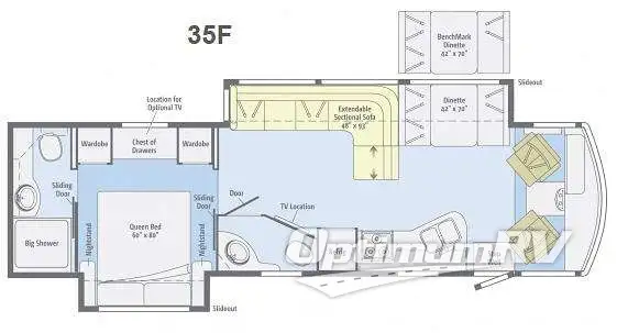 2014 Winnebago Vista 35F Floorplan Photo