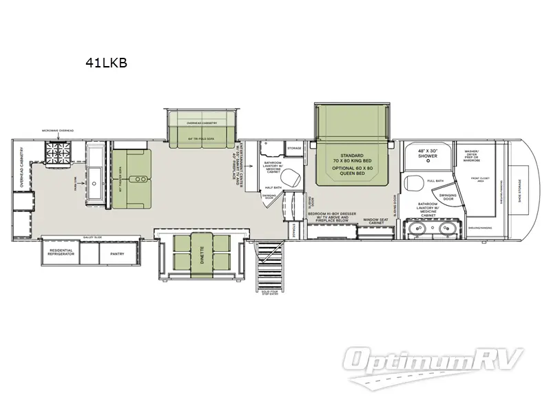 2023 VanLeigh Beacon 41LKB Floorplan Photo