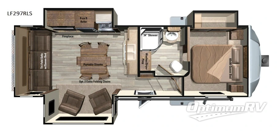 2017 Highland Ridge Open Range Light LF297RLS Floorplan Photo
