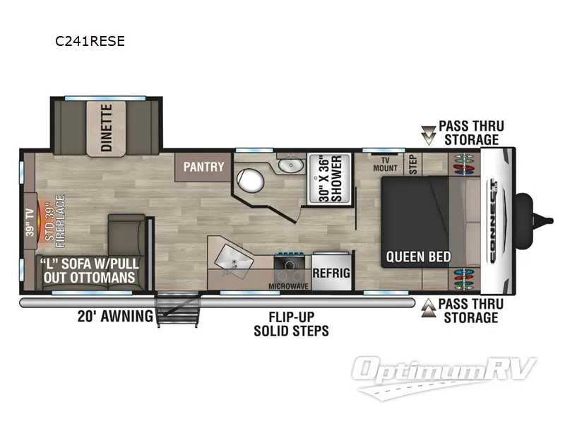 2024 KZ Connect SE C241RESE Floorplan Photo